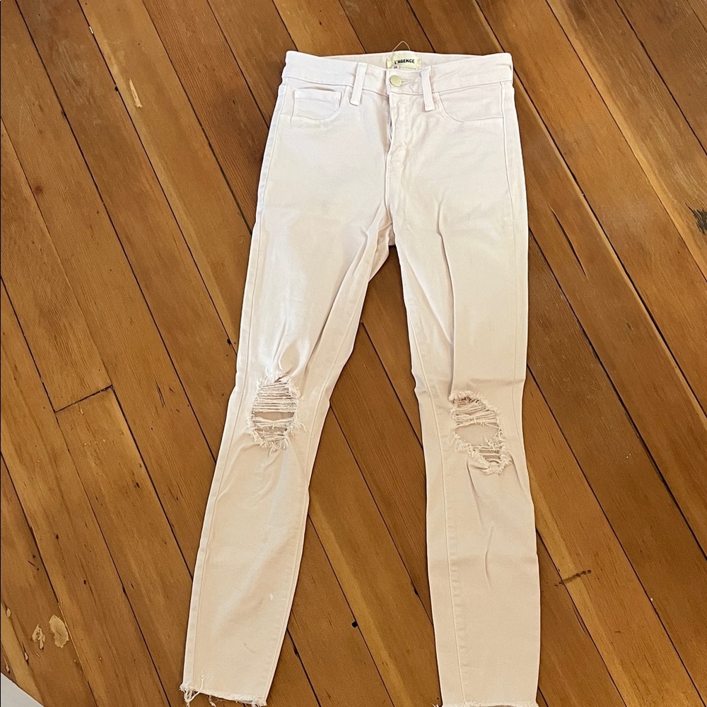 L'AGENCE Light pink Skinny Jeans